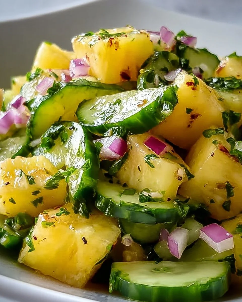 Ananas-Gurke-Salat