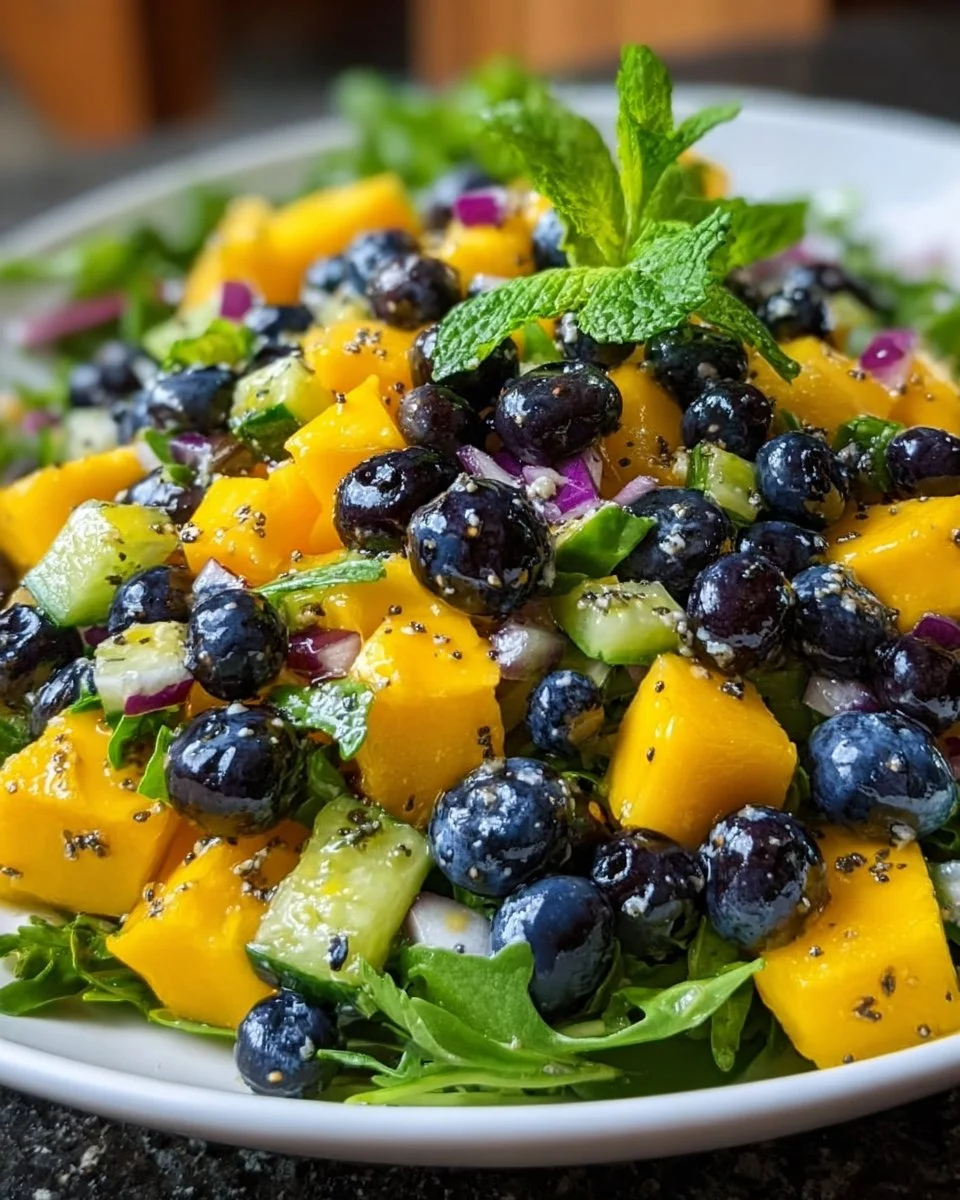 Blaubeer-Mango-Salat-Twist