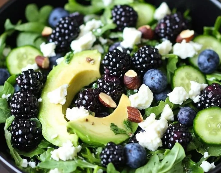 Brombeer-Avocado-Salat