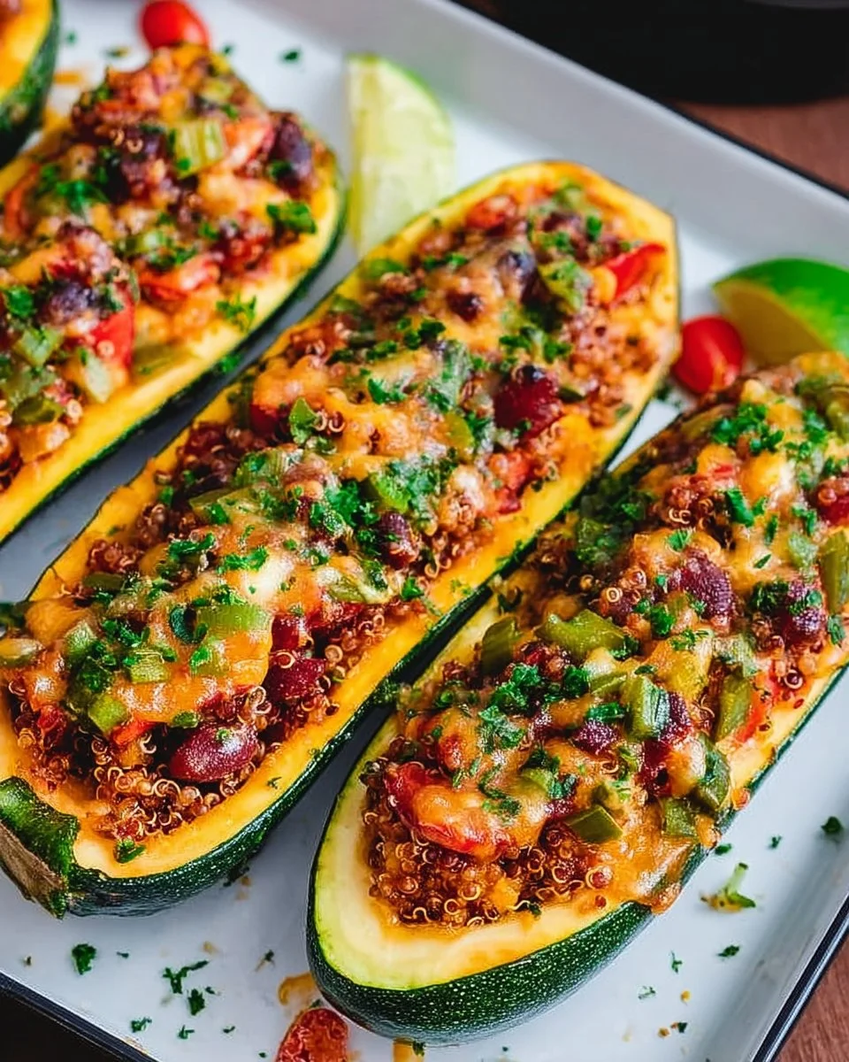 Gefüllte Zucchini