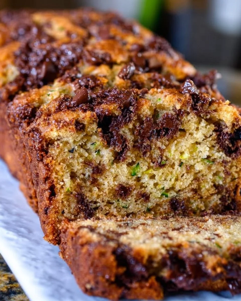 Hausgemachtes Schokoladenstückchen-Zucchinibrot