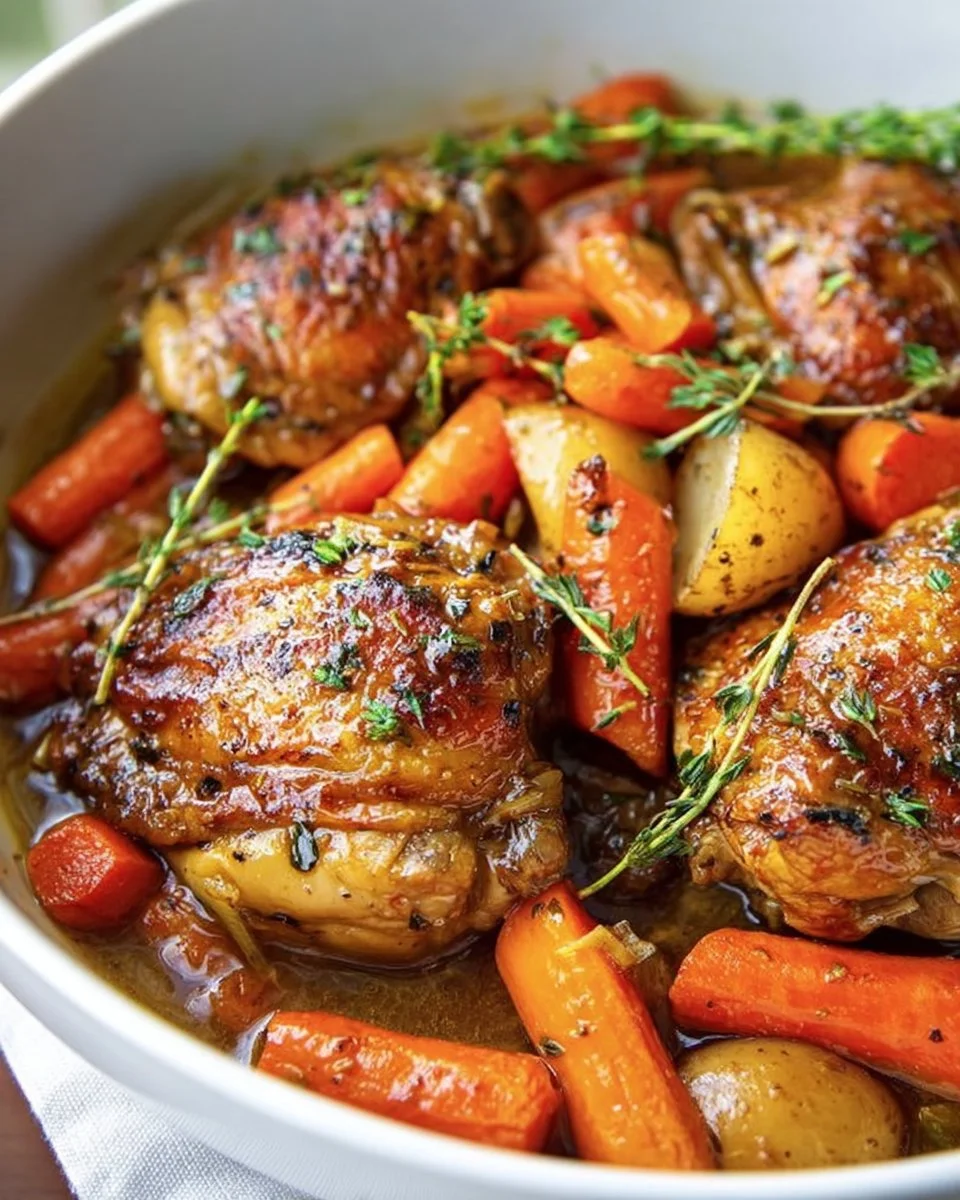 Slow Cooker Chicken with Honey Garlic Flavor