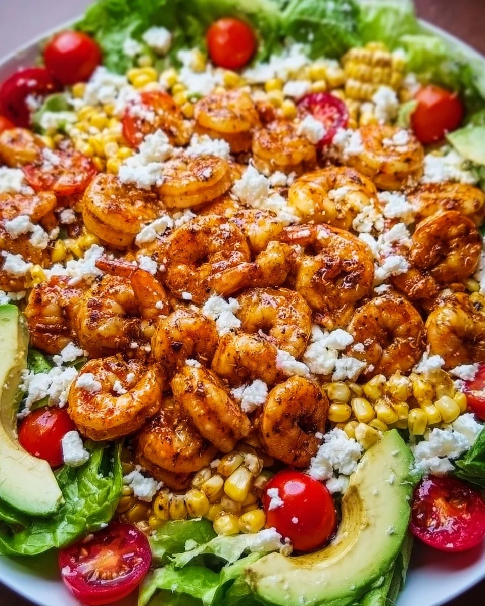 Südwestliches Honig-Limetten-Garnelensalat