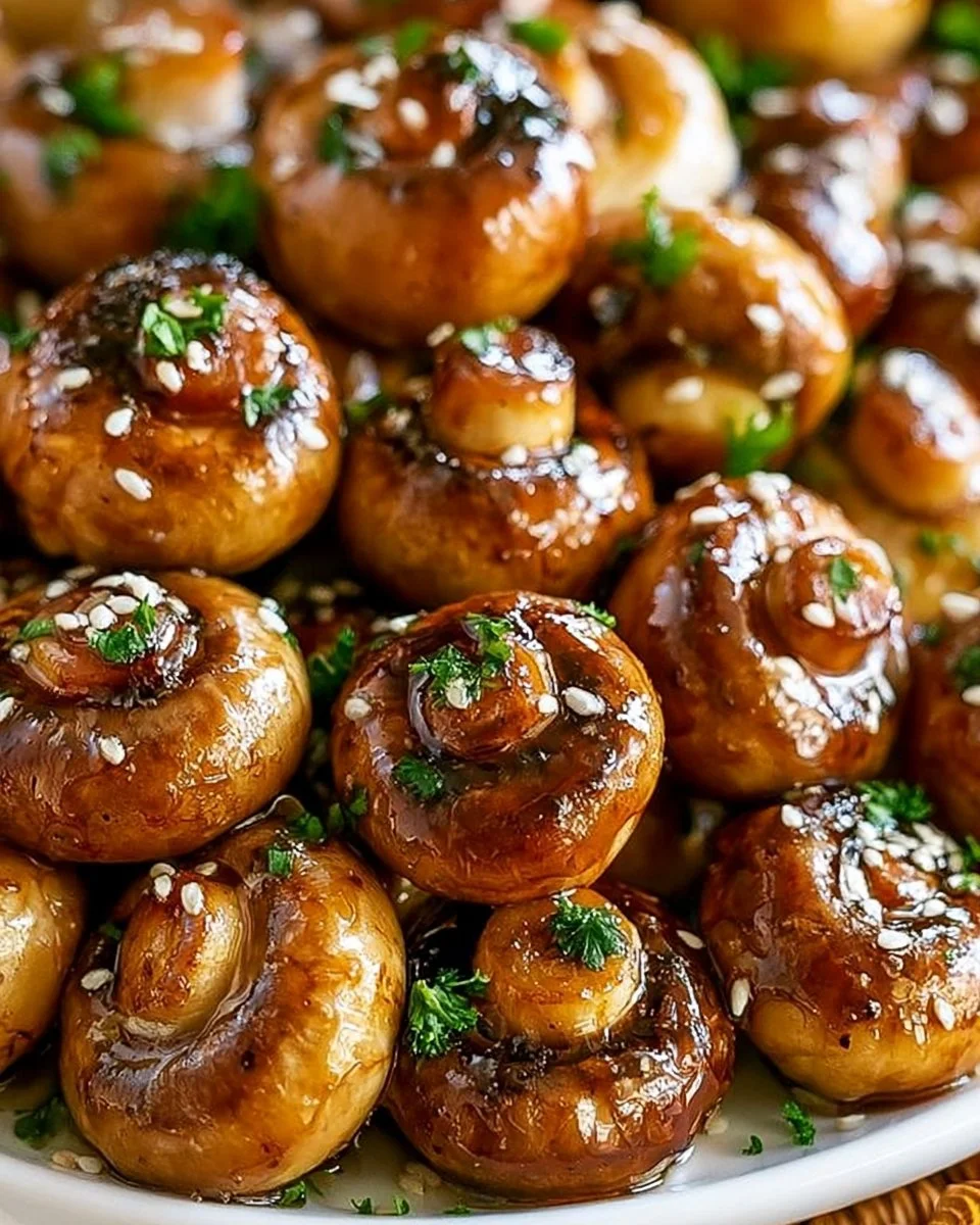 Einfache im Ofen geröstete Champignons mit Sojasauce und Honig: Ein unglaubliches Rezept in 5 Schritten