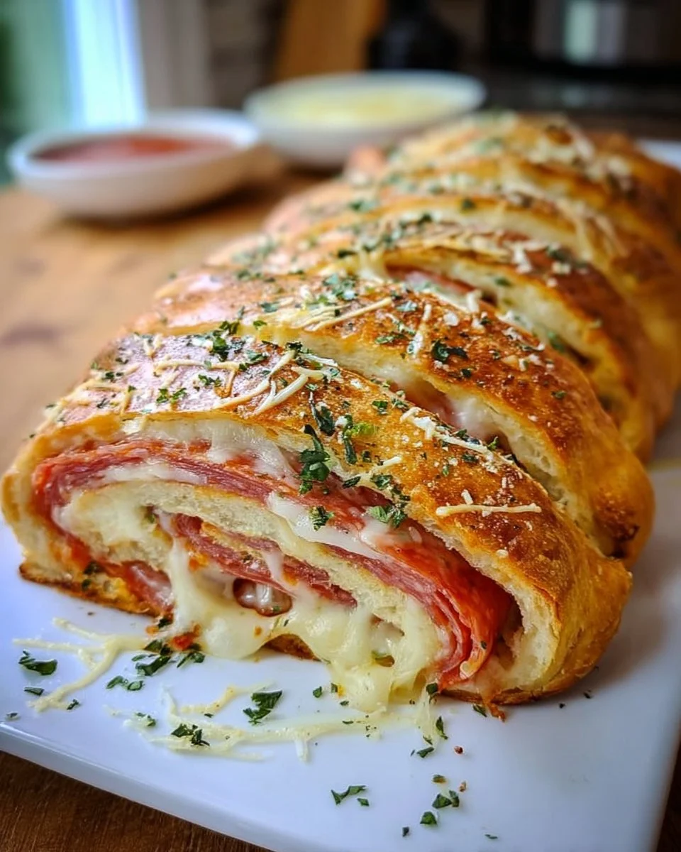 Einfache Stromboli Abendessen Rezept