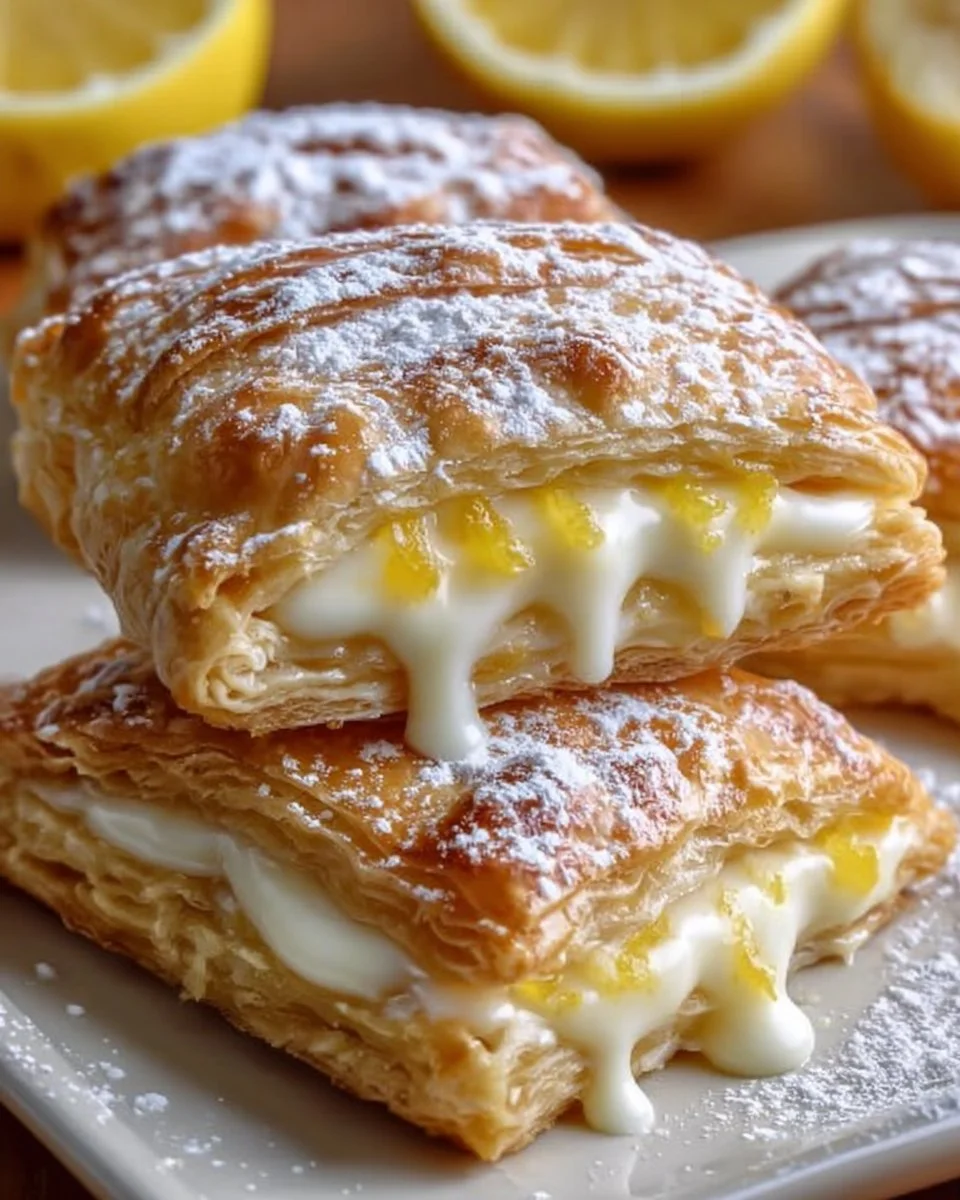 Einfache Zitronen-Käsekuchen-Handpasteten