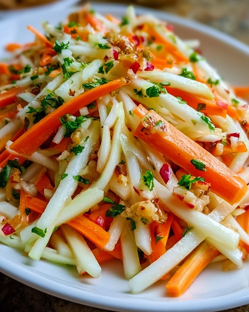 Frischer Kohlrabi-Karotten-Apfel-Salat: Schnell, Frisch & Vitaminreich