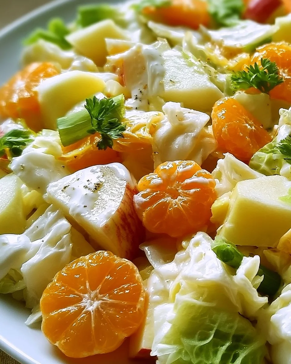 Fruchtiger Chinakohlsalat mit Joghurt
