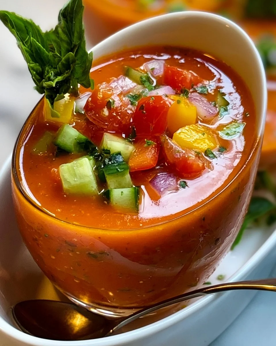 Gekühlte Tomatensuppe (Gazpacho)