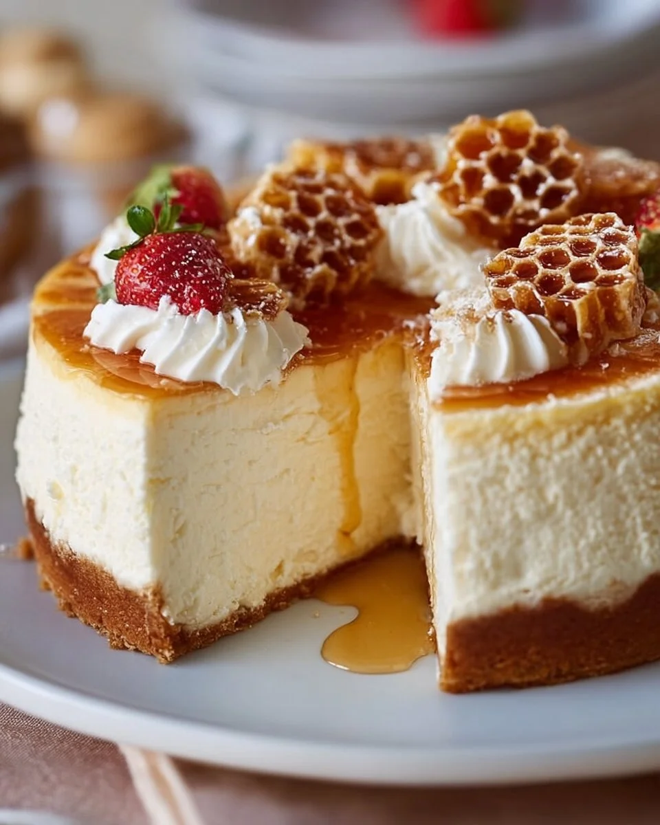 Honigwaben-Käsekuchen