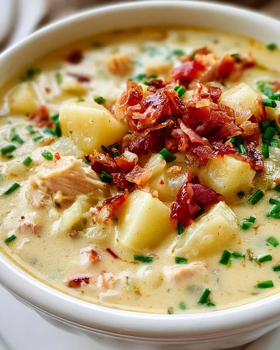 Hühnchen-Kartoffel-Suppe