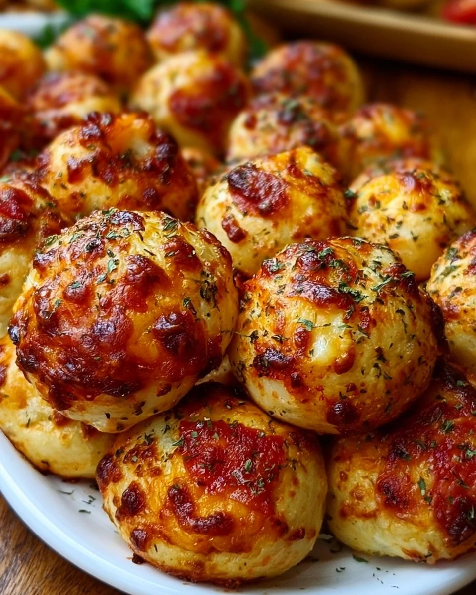 Knusprige Pizza Bällchen