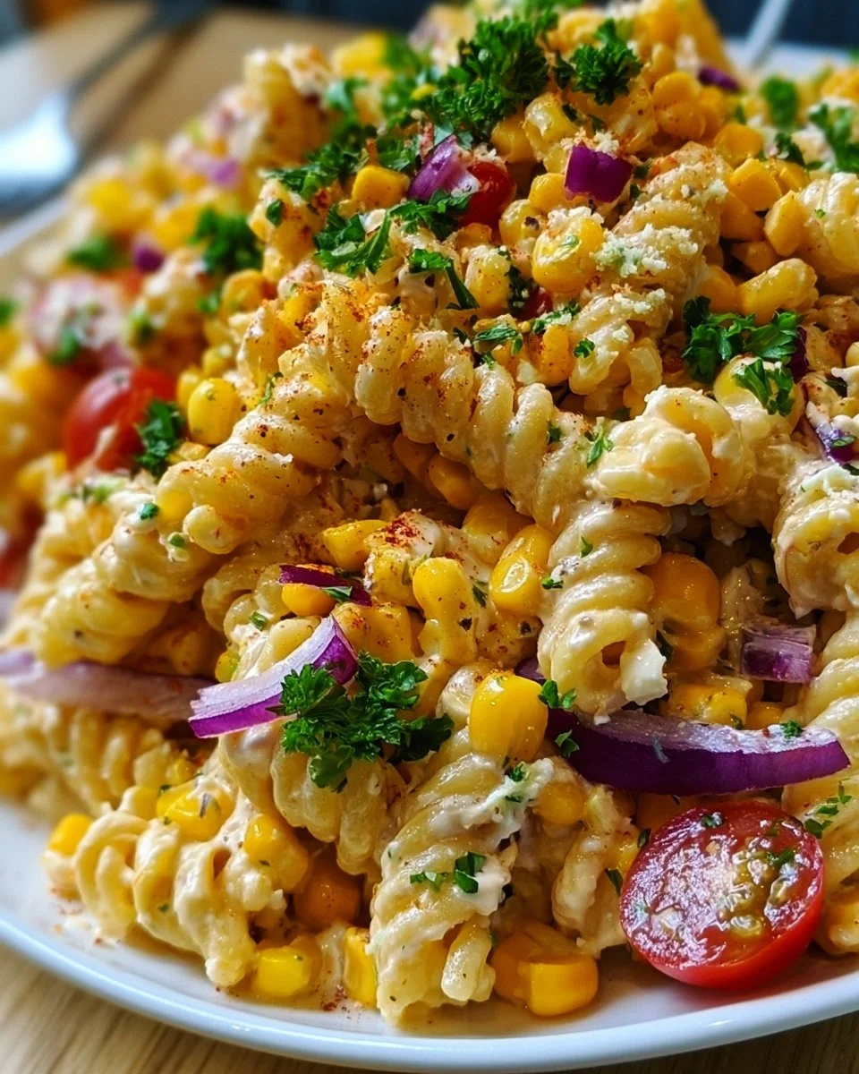 Mexikanischer Mais Pasta Salat