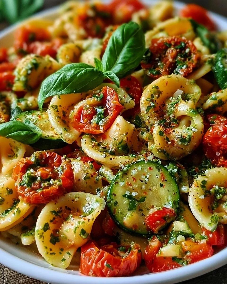 Nudelsalat mit Pesto