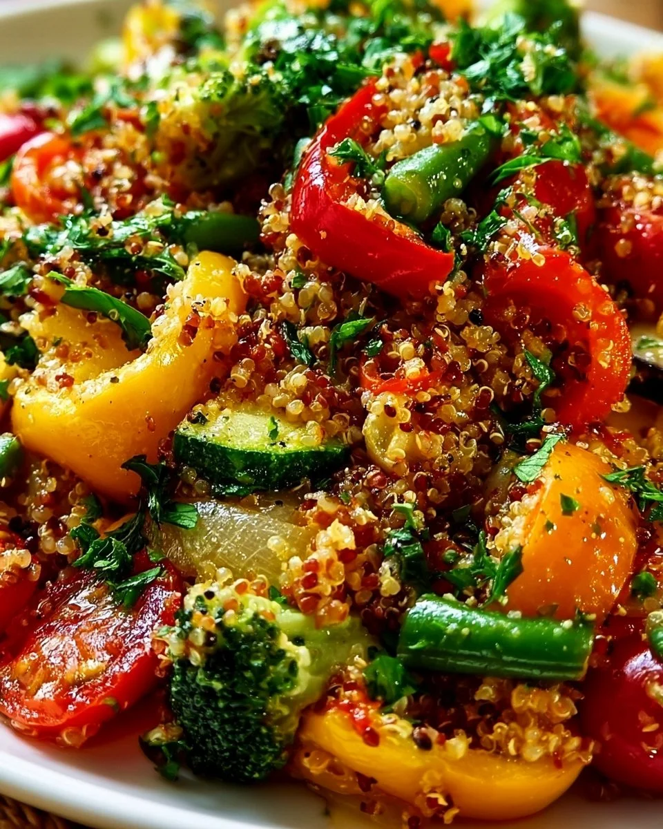 Quinoa Vegetable Pan: Tasty, light &amp; lemony fresh!