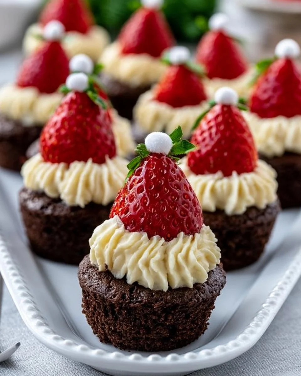 Santa-Hut Brownie Bites