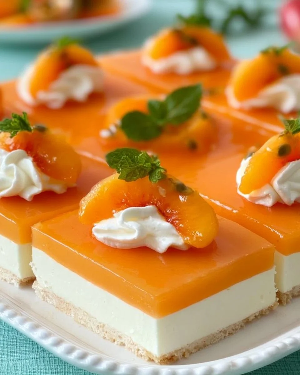 Sommerliche Pfirsich-Maracuja-Torte