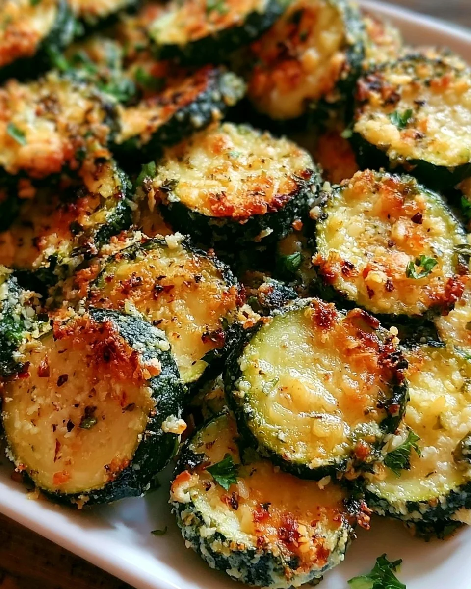 Unwiderstehlich knusprige Knoblauch-Parmesan-geröstete Zucchini Rezept