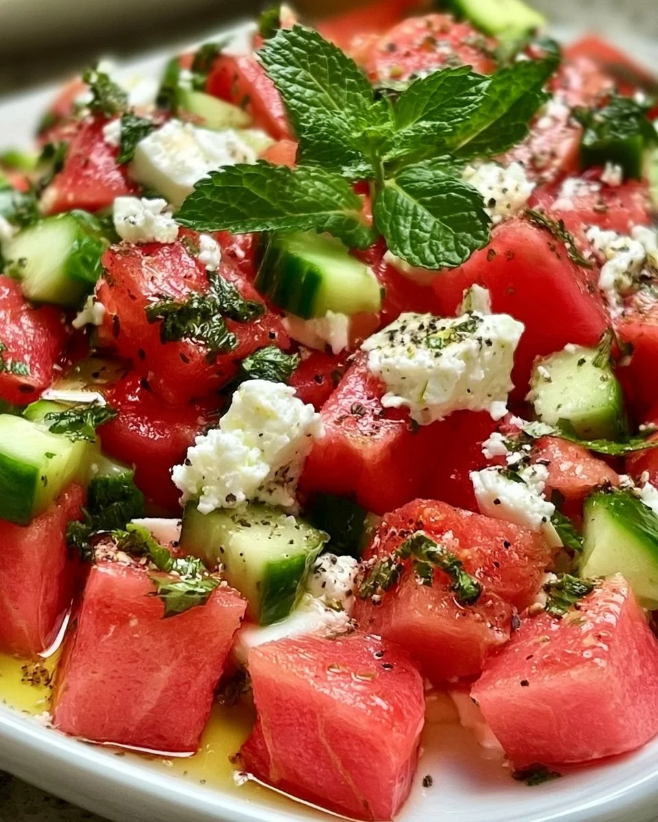 Wassermelonen-Feta-Salat