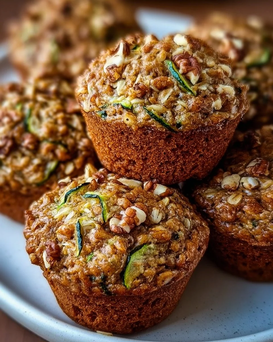 Zucchini-Haferflocken-Muffins