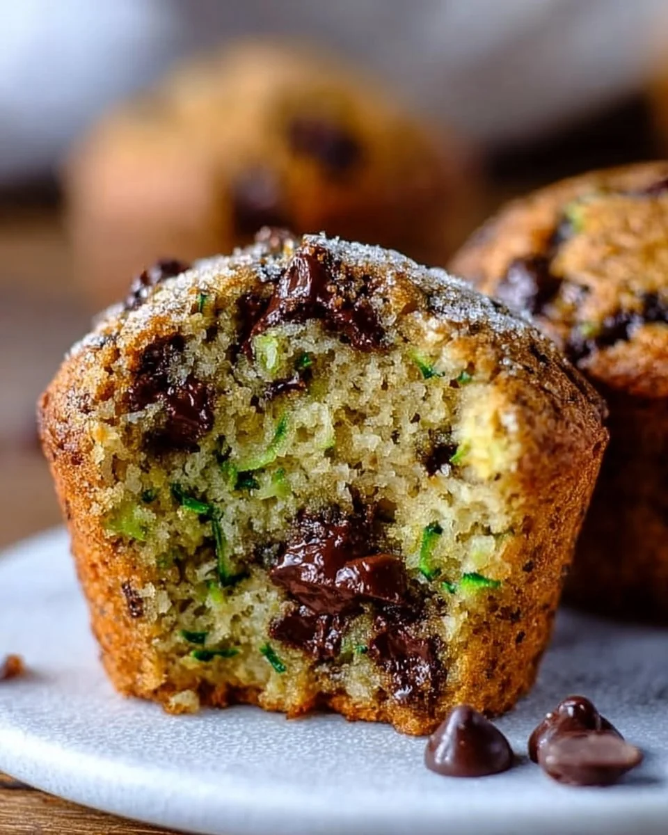 Zucchini-Schokoladenstückchen-Muffins