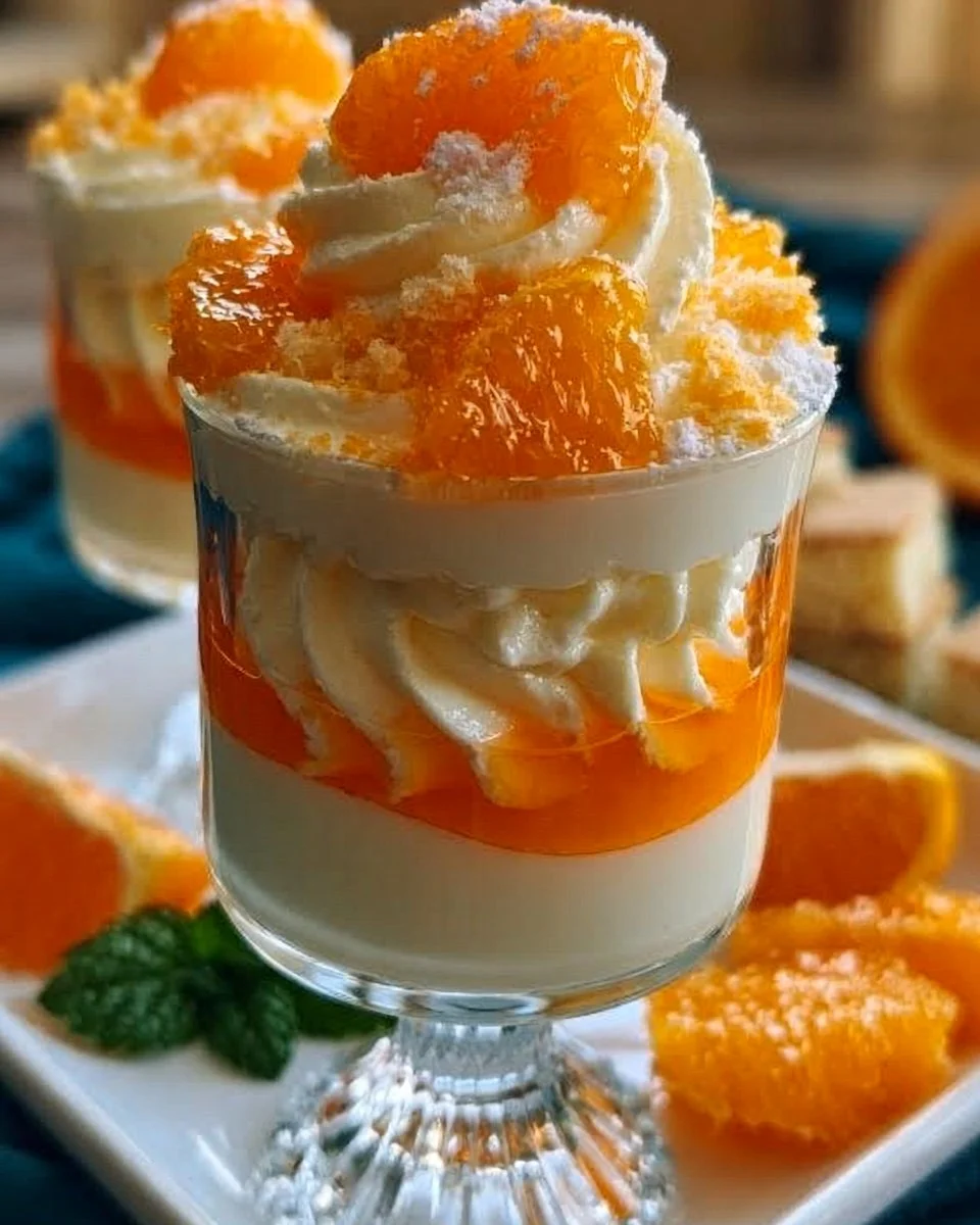 Aperol Creme Dessert im Glas