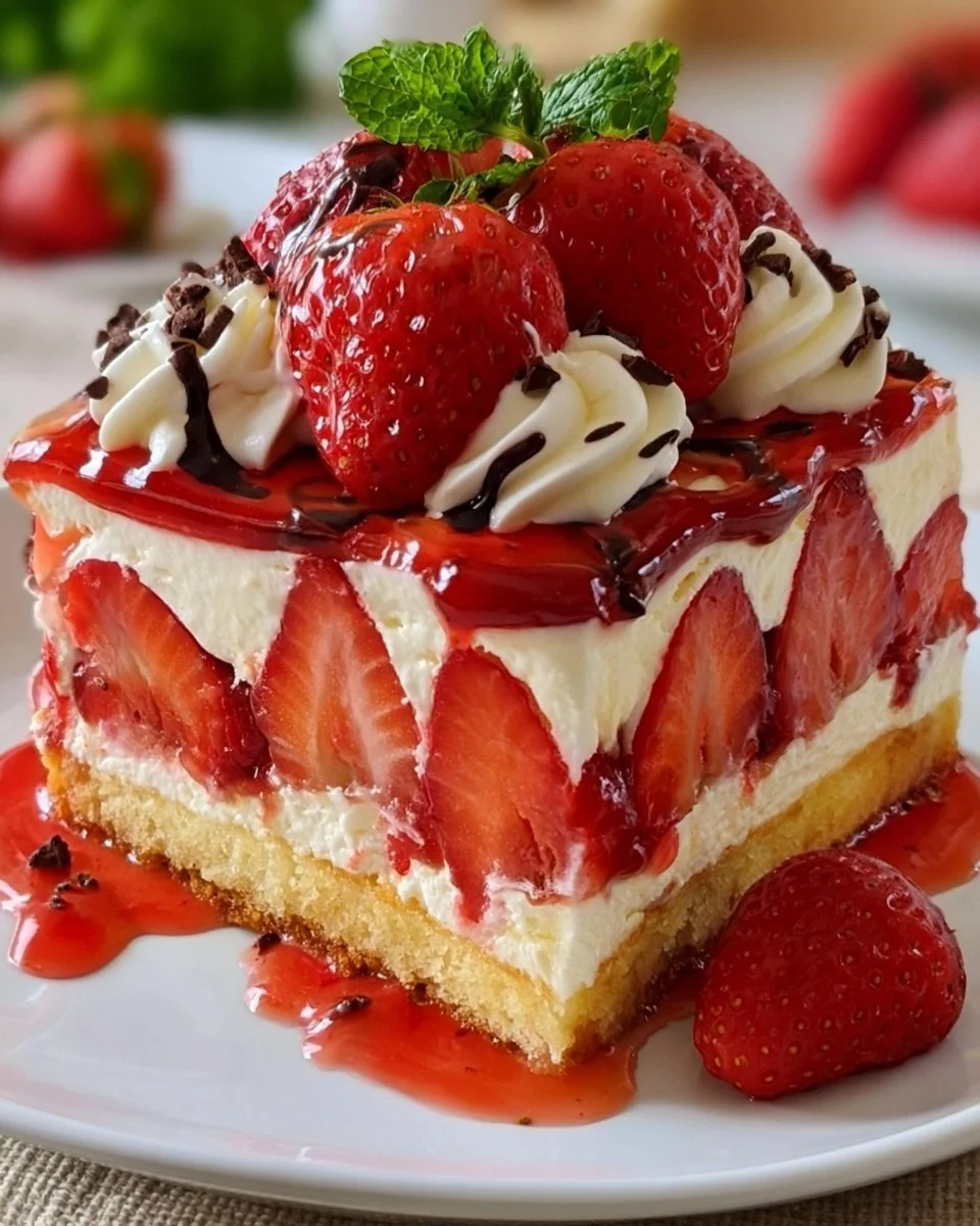 Erdbeerkuchen mit Mascarpone