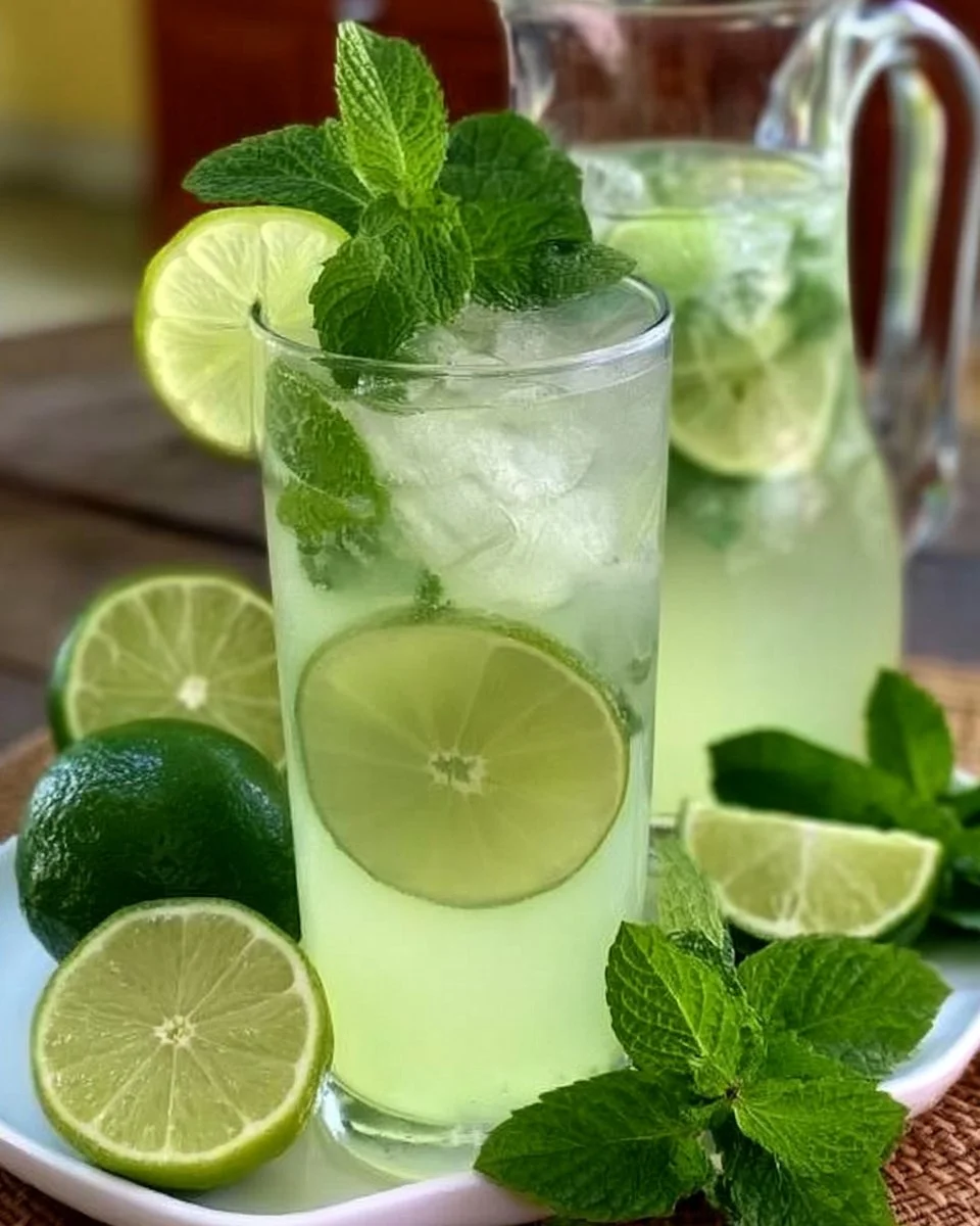 Erfrischende Limettenlimonade