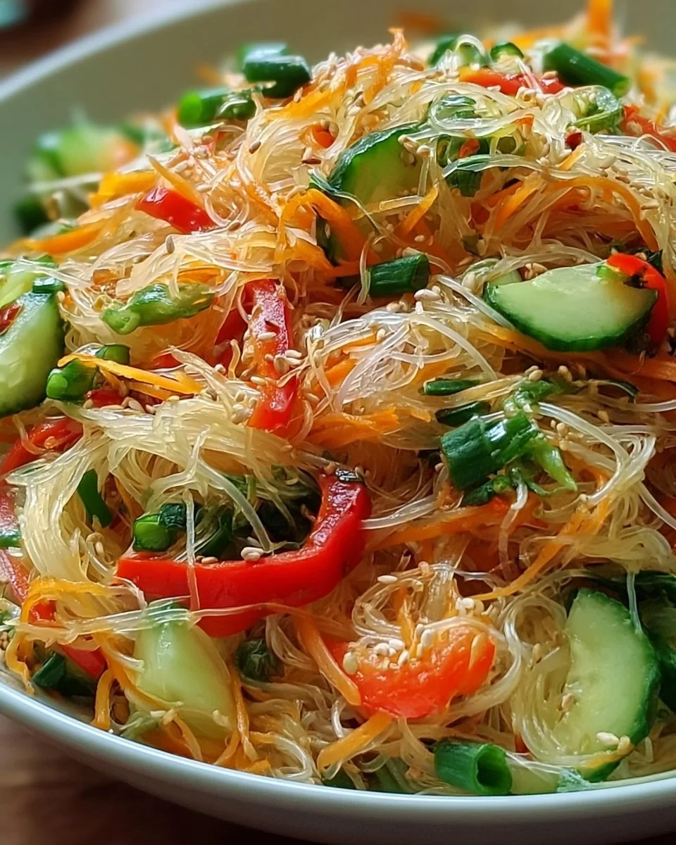 Glasnudelsalat asiatisch leicht zubereiten