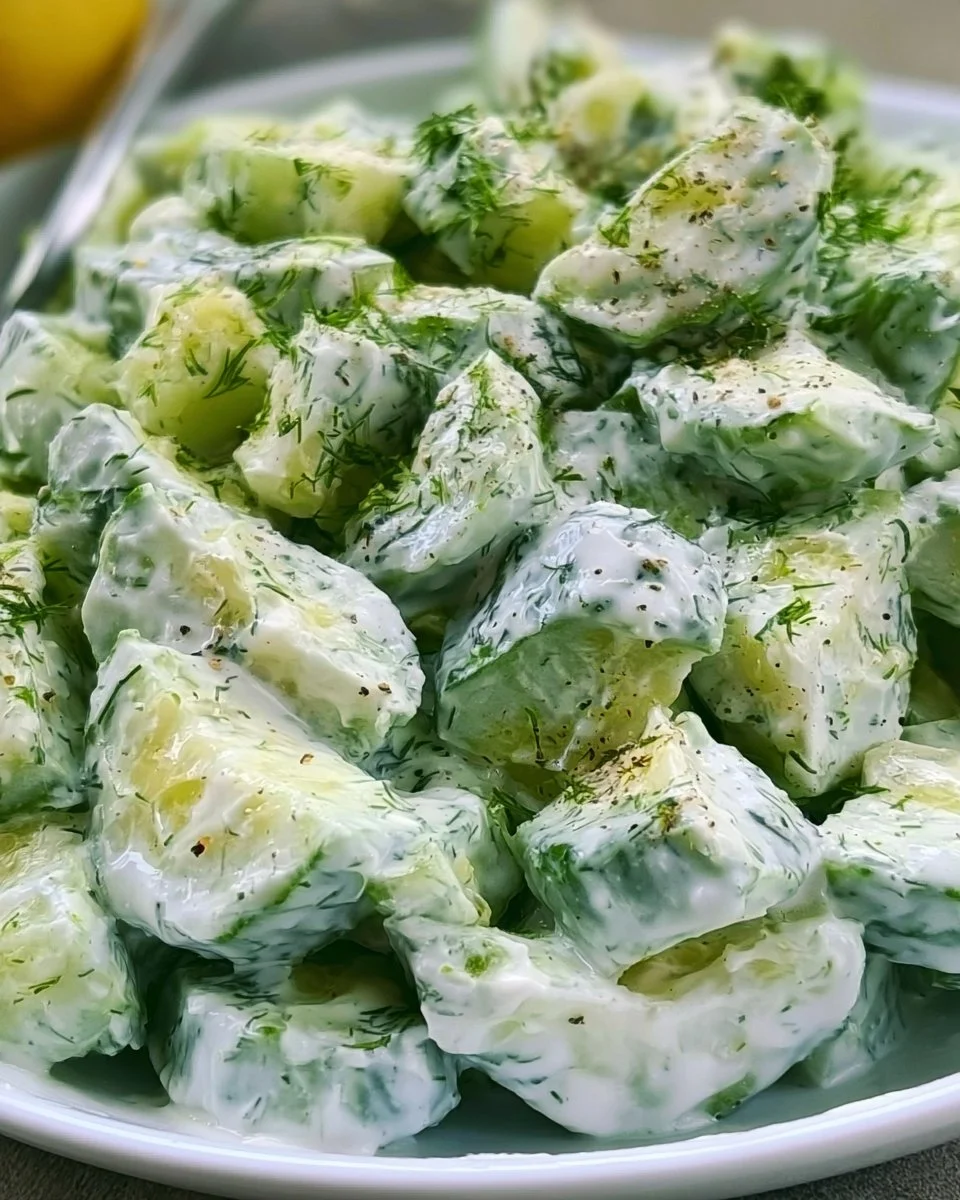 Gurkensalat mit Joghurt