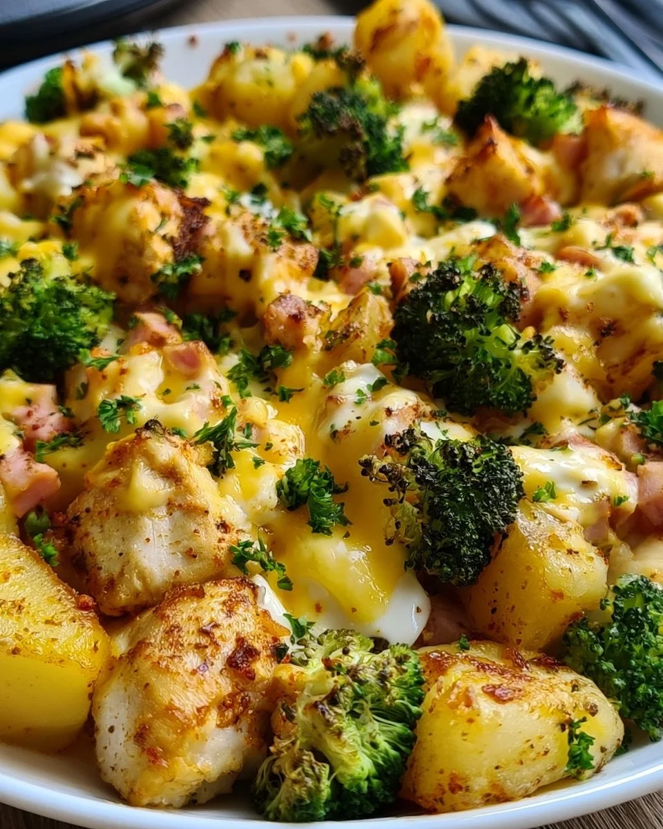 Kartoffel-Hähnchen-Pfanne mit Brokkoli ganz einfach