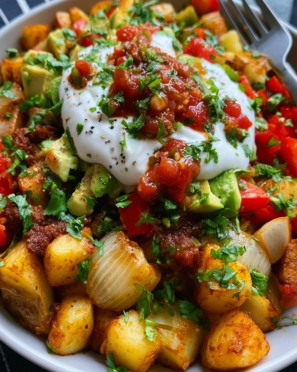 Kartoffel-Taco-Bowl-Mahlzeitvorbereitung