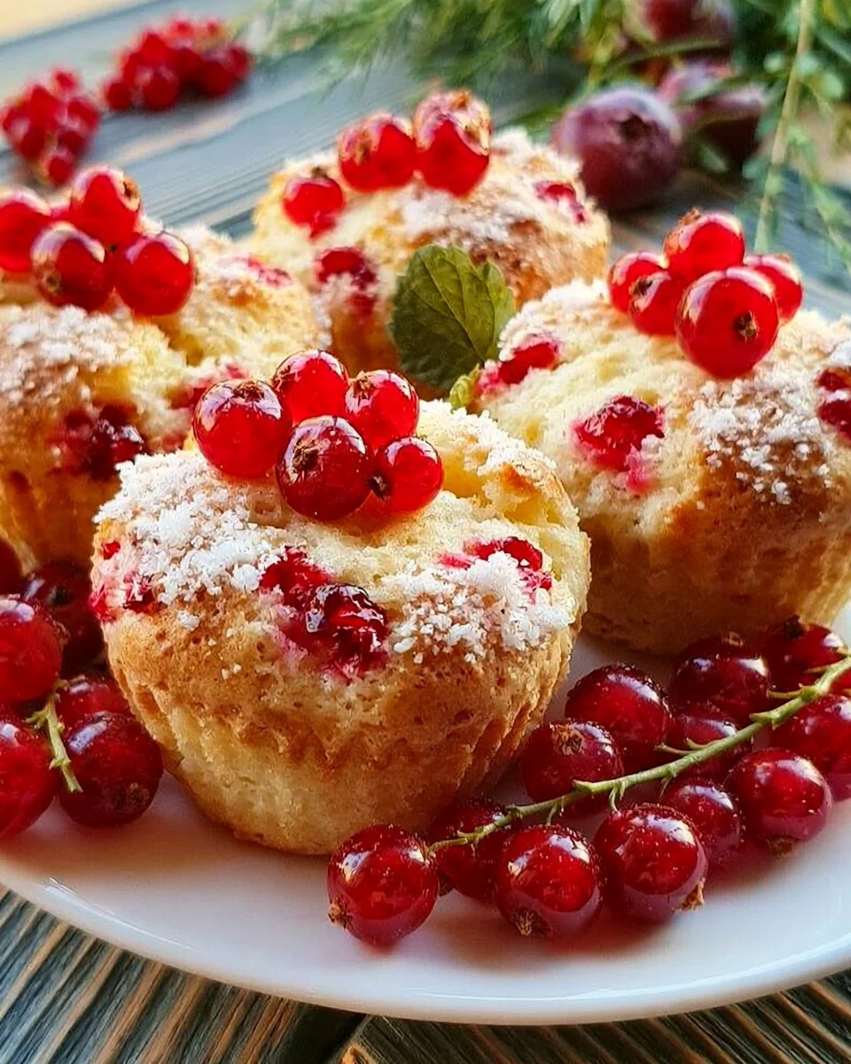 Muffins mit Johannisbeeren