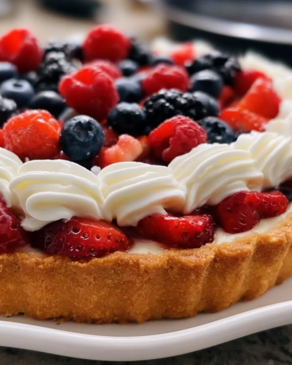 Obstkuchen mit Beeren