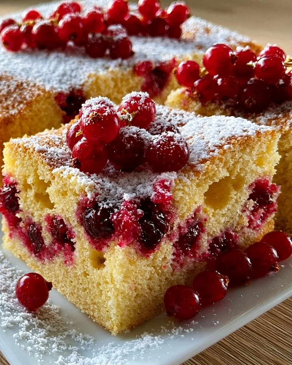 Schwedischer Johannisbeerkuchen lecker & saftig perfekt