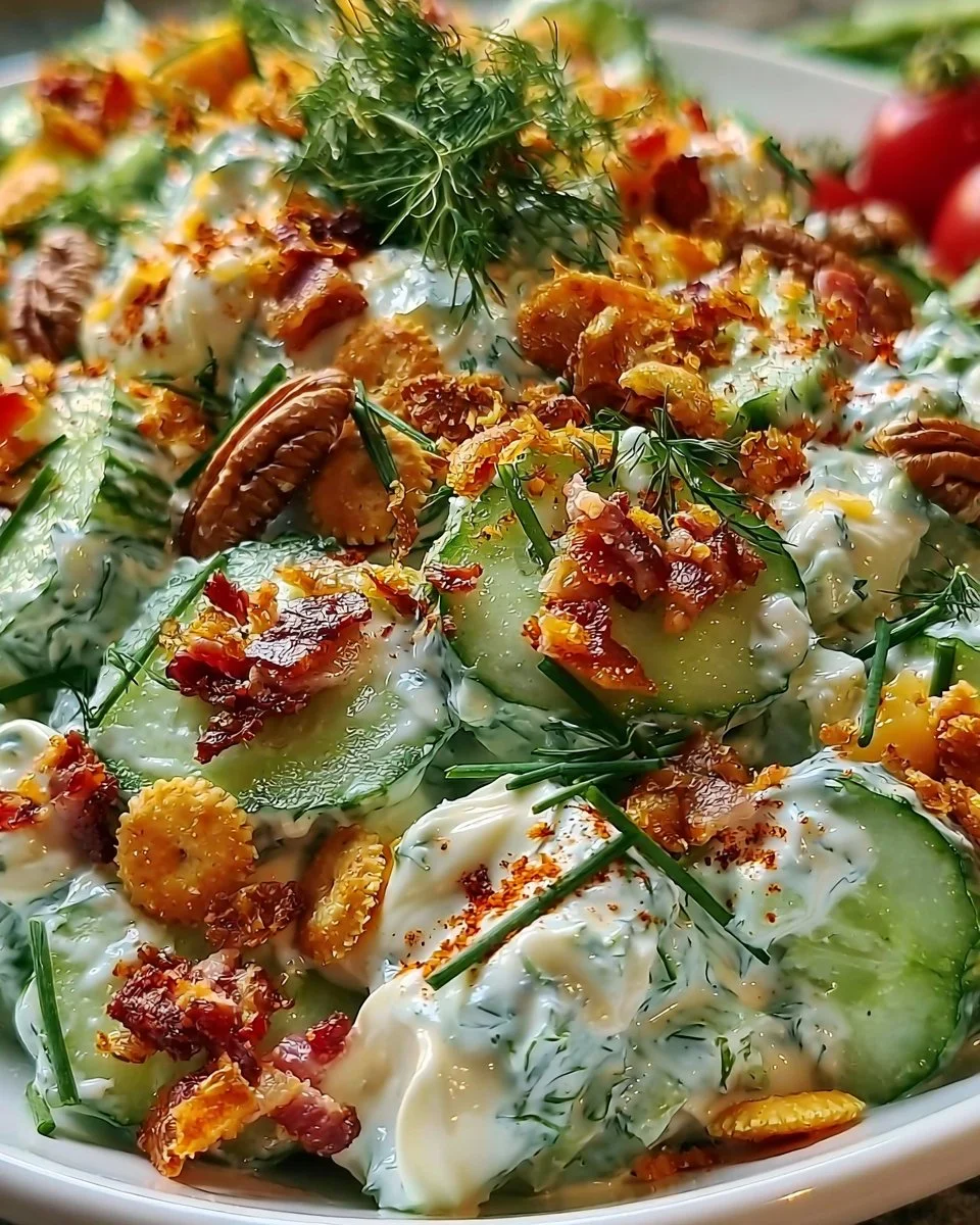 Unglaublich leckerer Gurken Ranch Salat Rezept – Suchtgefahr!