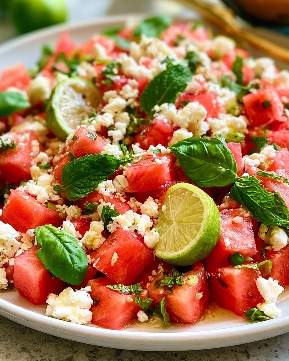 Wassermelonen-Feta-Salat