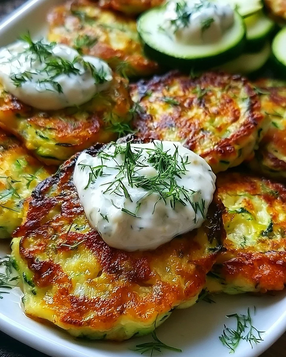 Zucchini-Krapfen mit Knoblauch-Dill-Joghurt-Sauce: Ein Unglaubliches Ultimatives Rezept