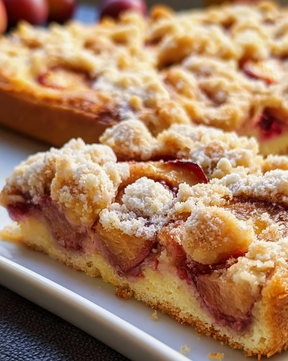 Zwetschgenkuchen mit Streuseln